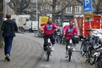 Amsterdam 23 december 2021
Dave Roelvink en een colega als fietskoerier voor Flink in Amsterdam zuid.