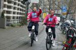 Amsterdam 23 december 2021
Dave Roelvink en een colega als fietskoerier voor Flink in Amsterdam zuid.