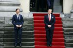 Den haag 10 januari 2022
Balkonscene nieuwe kabinet op paleis Noordeinde.
Koning Willem Alexander Mark Rutte Wopke Hoekstra Hugo de Jonge Kasja ollongren Liesje Schreinemacher Franc Weerwind Dilan Yesilgoz Hanke Bruins Robbert Dijkgraaf Dennis Wiersma Mark Harbers Micky Adriaansens Rob Jetten Henk Staghouwer Christianne v d Wal Karien v Gennip Carola Schouten Ernst Kuipers en Conny Helder .