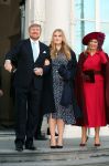 Den Haag 8 december 2021
Prinses Amalia arriveert voor de buitengewone vergadering van de Raad van State. Naast de prinses waren ook koning Willem Alexander en koningin Maxima bij de buitengewone vergadering aanwezig.
Na de vergadering ging Amalia in de tuin een boom planten.