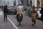 Amsterdam 4 december 2021
Prinses Marilene op de fiets op de pc hooftstraat