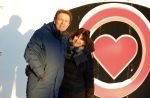 Amsterdam 21 december 2021
Robert ten Brink en zijn vrouw bij opnames all you need is love op museumplein.