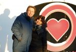 Amsterdam 21 december 2021
Robert ten Brink en zijn vrouw bij opnames all you need is love op museumplein.