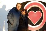 Amsterdam 21 december 2021
Robert ten Brink en zijn vrouw bij opnames all you need is love op museumplein.