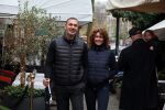 Amsterdam 4 december 2021
Ruud Gullit en zijn vriendin Karin de Rooij in Amsterdam zuid