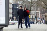 Amsterdam 8 januari 2022
Theo Heuft met zijn partner Monique  op straat in Amsterdam zuid