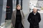 Hilversum 29 december 2022
Bij Beeld en Geluid op het mediapark  konden mensen afscheid nemen van Han Peekel . Dennis Jansen en Angela de Jong