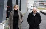 Hilversum 29 december 2022
Bij Beeld en Geluid op het mediapark  konden mensen afscheid nemen van Han Peekel . Dennis Jansen en Angela de Jong