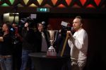 Hilversum 9 januari 2023
Arjan Lubach wordt bij beeld en Geluid gekozen tot mediapersoon van 2022. Andre v Duin reikt hem de prijs uit .