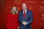 Amsterdam 21 december 2022
Sportman en Sportvrouw van het jaar Gala in AFAS Live.
Arnold Karskens met partner