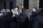 Amsterdam 17 januari 2023
Nieuwjaarsreceptie van Koning Willem Alexander en Koningin Maxima op paleis op de dam.
Davide Heijmans de vrouw van Thierry Baudet is daar aan het fotograferen.