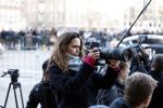 Amsterdam 17 januari 2023
Nieuwjaarsreceptie van Koning Willem Alexander en Koningin Maxima op paleis op de dam.
Davide Heijmans de vrouw van Thierry Baudet is daar aan het fotograferen.