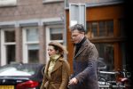 Amsterdam 6 april 2022
Erik Dijkstra met (een) vriendin op straat in Amsterdam zuid.
