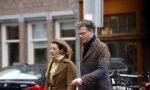 Amsterdam 6 april 2022
Erik Dijkstra met (een) vriendin op straat in Amsterdam zuid.