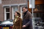 Amsterdam 6 april 2022
Erik Dijkstra met (een) vriendin op straat in Amsterdam zuid.