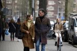 Amsterdam 6 april 2022
Erik Dijkstra met (een) vriendin op straat in Amsterdam zuid.