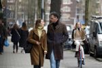 Amsterdam 6 april 2022
Erik Dijkstra met (een) vriendin op straat in Amsterdam zuid.