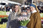 Amsterdam 21 januari 2023
Irene Schouten doopt een tulp op het museumplein.