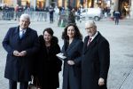 Amsterdam 17 januari 2023
Nieuwjaarsreceptie van Koning Willem Alexander en Koningin Maxima op paleis op de dam. De 4 burgemeesters van de grote steden . Jan v Zanen (Den Haag) Sharon Dijksma (Utrecht) Femke Halsema (Amsterdam) en Aboutaleb ( Rotterdam)