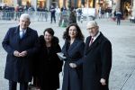 Amsterdam 17 januari 2023
Nieuwjaarsreceptie van Koning Willem Alexander en Koningin Maxima op paleis op de dam. De 4 burgemeesters van de grote steden . Jan v Zanen (Den Haag) Sharon Dijksma (Utrecht) Femke Halsema (Amsterdam) en Aboutaleb ( Rotterdam)
