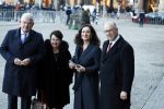 Amsterdam 17 januari 2023
Nieuwjaarsreceptie van Koning Willem Alexander en Koningin Maxima op paleis op de dam. De 4 burgemeesters van de grote steden . Jan v Zanen (Den Haag) Sharon Dijksma (Utrecht) Femke Halsema (Amsterdam) en Aboutaleb ( Rotterdam)