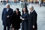 Amsterdam 17 januari 2023
Nieuwjaarsreceptie van Koning Willem Alexander en Koningin Maxima op paleis op de dam. De 4 burgemeesters van de grote steden . Jan v Zanen (Den Haag) Sharon Dijksma (Utrecht) Femke Halsema (Amsterdam) en Aboutaleb ( Rotterdam)