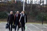 Amsterdam 22 december 2022
Jelle Brandt Corstius op weg naar de rechtbank voor rechtszaak met Gijs v Dam