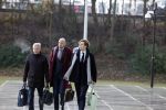 Amsterdam 22 december 2022
Jelle Brandt Corstius op weg naar de rechtbank voor rechtszaak met Gijs v Dam