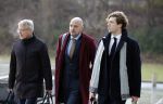 Amsterdam 22 december 2022
Jelle Brandt Corstius op weg naar de rechtbank voor rechtszaak met Gijs v Dam