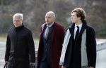 Amsterdam 22 december 2022
Jelle Brandt Corstius op weg naar de rechtbank voor rechtszaak met Gijs v Dam