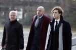 Amsterdam 22 december 2022
Jelle Brandt Corstius op weg naar de rechtbank voor rechtszaak met Gijs v Dam