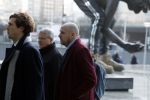 Amsterdam 22 december 2022
Jelle Brandt Corstius op weg naar de rechtbank voor rechtszaak met Gijs v Dam