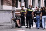 Amsterdam 26 augustus 2022
Politie na een ongeluk met een Fietskoerier in Amsterdam zuid