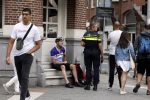 Amsterdam 26 augustus 2022
Politie na een ongeluk met een Fietskoerier in Amsterdam zuid