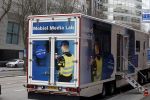 Amsterdam 16 februari 2022
Vrachtwagen politie op de zuidas