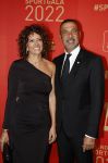 Amsterdam 21 december 2022
Sportman en Sportvrouw van het jaar Gala in AFAS Live. Ruud Gullit met zijn vriendin Karin de Rooij
