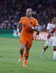 Amsterdam, 6 September 2018
Nederland-Peru, eindstand 2-1
Wesley Sneijder
