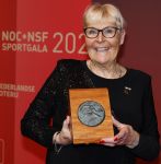 Utrecht 20 december 2023
Sportman / sportvrouw van jaar gala . Ada Kok kreeg een ouvre award en kwam samen met haar man Math