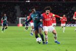 Eindhoven, 12 December 2023
Voorronde Champions League Seizoen 2023-2024
PSV-Arsenal FC , eindstand 1-1
Andre Ramalho in duel met Eddie Nketiah