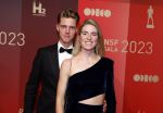 Utrecht 20 december 2023
Sportman / sportvrouw van jaar gala . Demi Vollering met partner