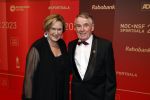 Utrecht 20 december 2023
Sportman / sportvrouw van jaar gala . Hennie Kuiper met zijn vrouw