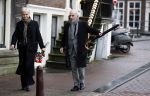 Amsterdam 13 december 2023
Uitvaart dienst Cilly Dartell in de Duif in Amsterdam. Huub Stapel met partner