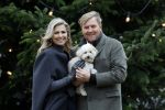 Den Haag 22 december 2023
Fotouurtje met Koning Willem Alexander Koningin Maxima Prinses Amalia Prinses Alexia Prinses Ariane en hun hondje Mambo bij Huis ten Bosch .