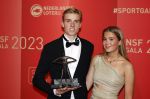 Utrecht 20 december 2023
Sportman / sportvrouw van jaar gala . Niels Laros  en zijn vriendin