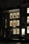 Amsterdam 12 december 2023
Het huis van Olcay Gulsen in kerstverlichting