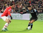 Eindhoven, 7 December 2023
Kompetitiewedstrijd PSV-SC Heerenveen, eindstand 2-0
Osame Sahroui en Sergino Dest