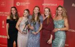 Utrecht 20 december 2023
Sportman / sportvrouw van jaar gala . Sportploeg van het jaar dee dames 400 meter met Femke Bol Lieke Klaver Eveline Saalberg Cathelijn Peeters en Lisanne de Witte