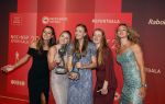 Utrecht 20 december 2023
Sportman / sportvrouw van jaar gala . Sportploeg van het jaar dee dames 400 meter met Femke Bol Lieke Klaver Eveline Saalberg Cathelijn Peeters en Lisanne de Witte