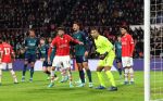 Eindhoven, 12 December 2023
Voorronde Champions League Seizoen 2023-2024
PSV-Arsenal FC , eindstand 1-1
Walter Benitez William Saliba en Malik Tillman