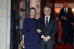 Amsterdam 11 december 2024
Koningspaar Koning Willem Alexander Koningin Maxima  bij contraprestatie Portugese staatsbezoek, Dick Schoof en partner Loes Meurs